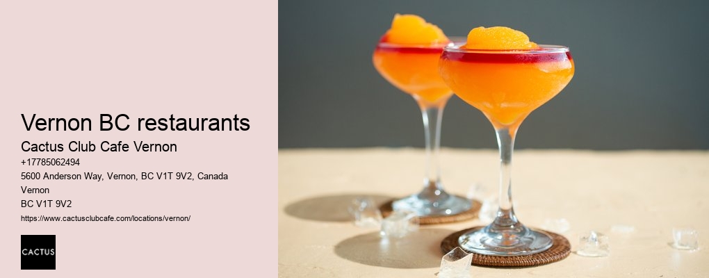 Vernon BC culinary experiences for foodies
