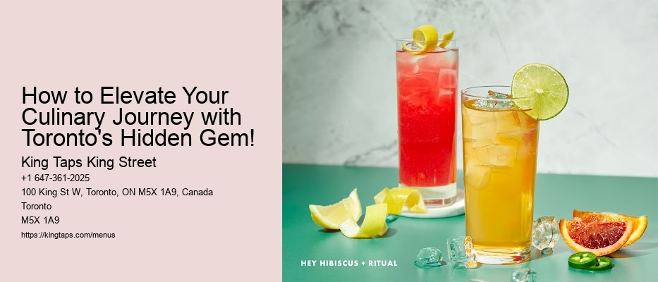How to Elevate Your Culinary Journey with Toronto's Hidden Gem!