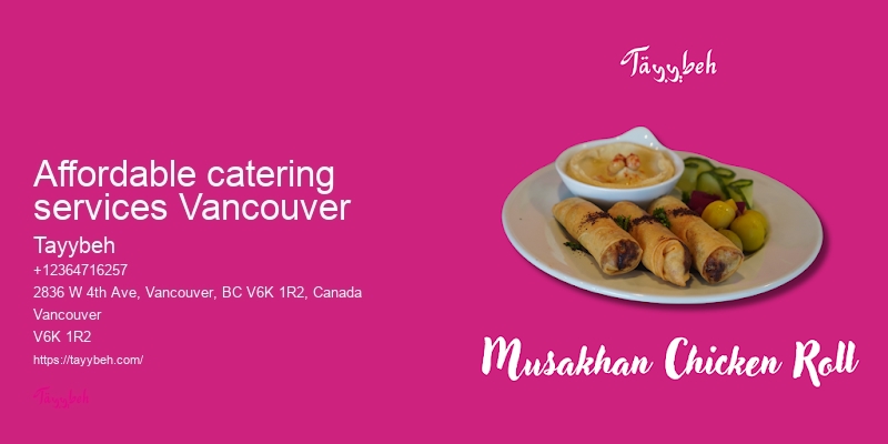 Premium halal catering Vancouver