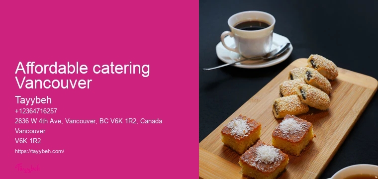 Vancouver event catering services