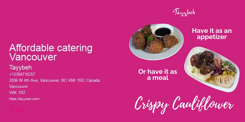 Unique catering services Vancouver