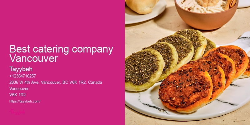 Vancouver exclusive catering services