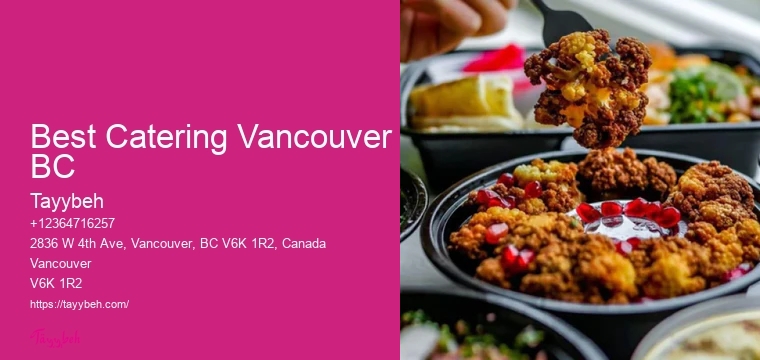 Catering for special events Vancouver