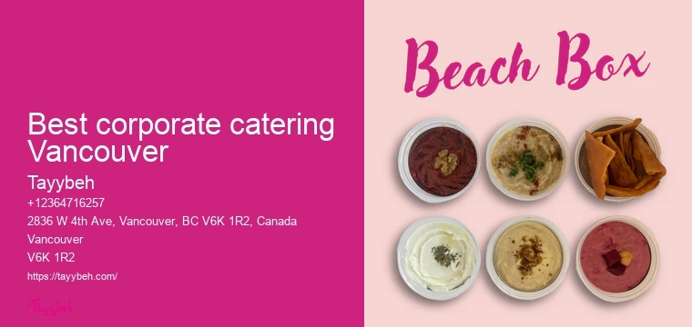Vancouver catering for business lunches