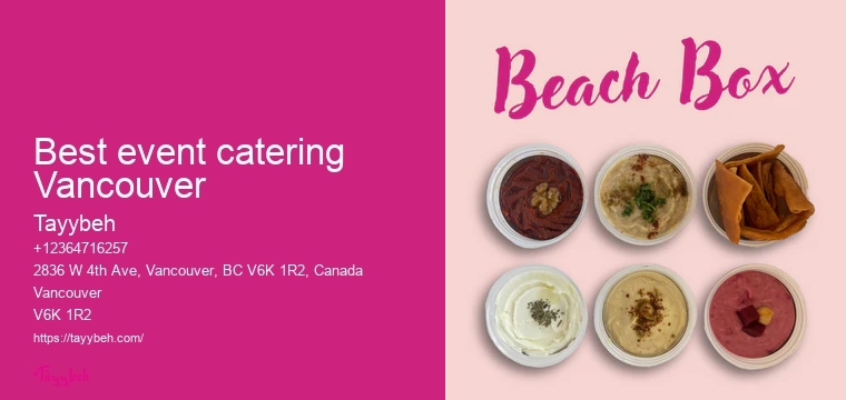 Exclusive catering services Vancouver
