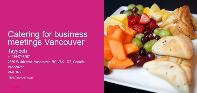 Vancouver catering services