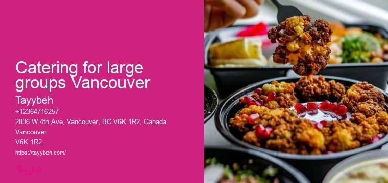 Syrian catering options Vancouver