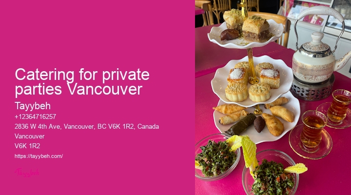 Syrian Food Catering Experts Vancouver