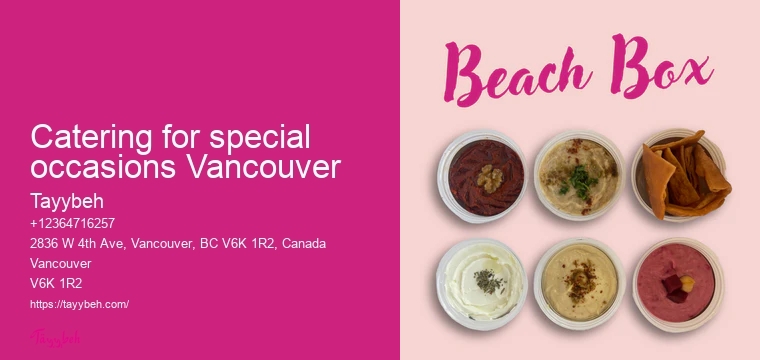 Syrian Cuisine for Weddings Vancouver