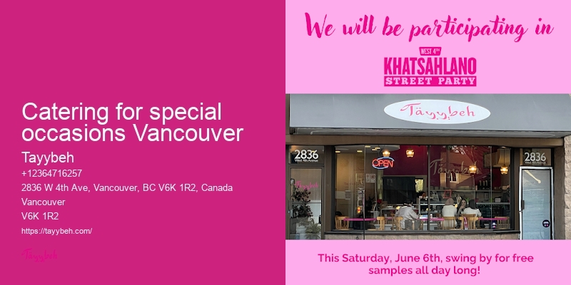 Vancouver event catering services review