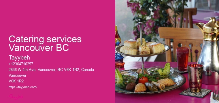 Custom Catering for Events Vancouver