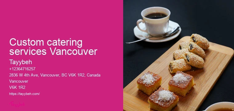 Catering services for social events Vancouver