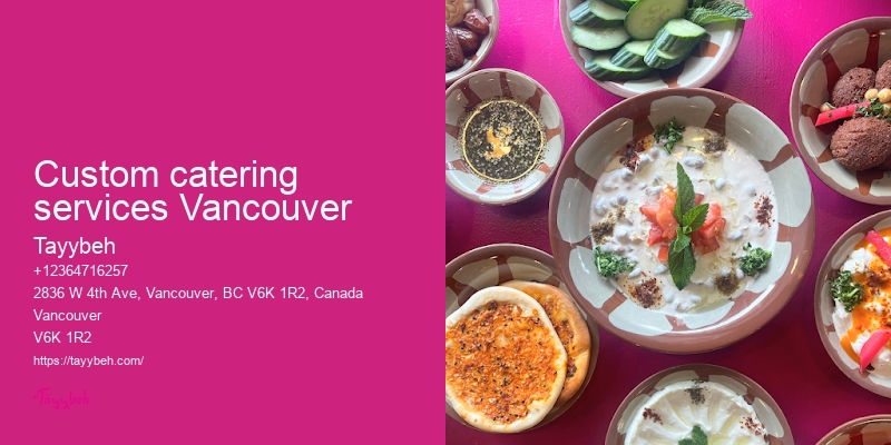 Customized Catering Services Vancouver