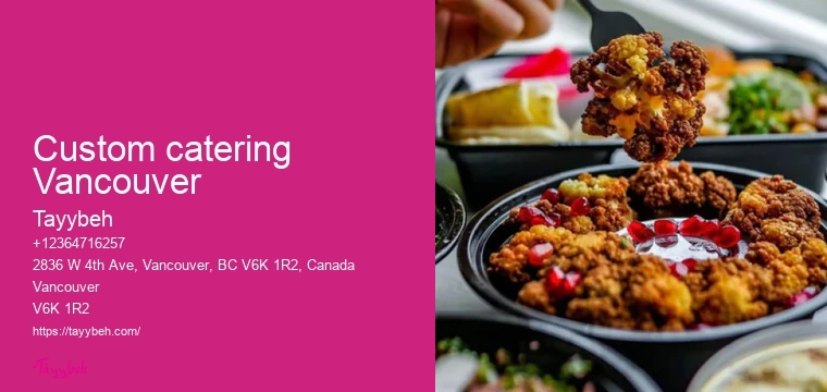 Innovative catering solutions Vancouver
