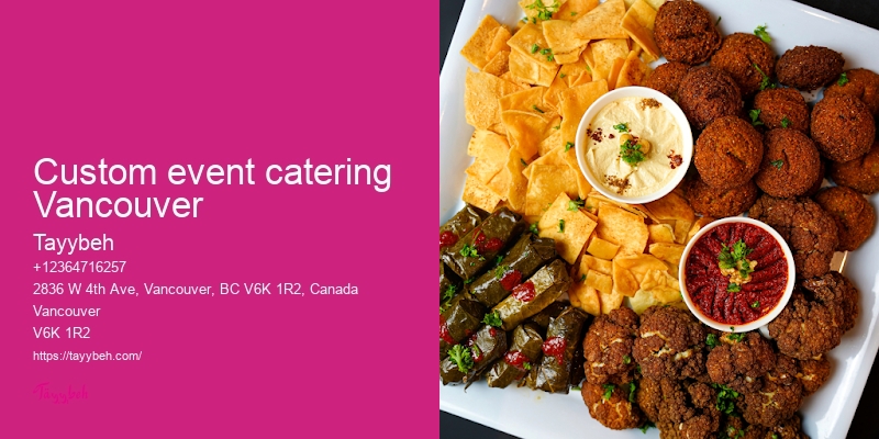 Syrian Food for Weddings Vancouver
