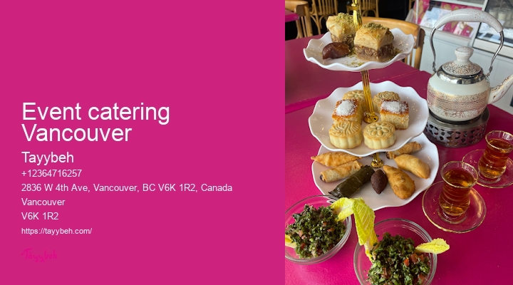 Syrian Food Catering for Parties Vancouver