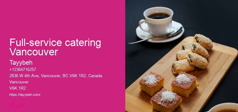 High-end catering Vancouver