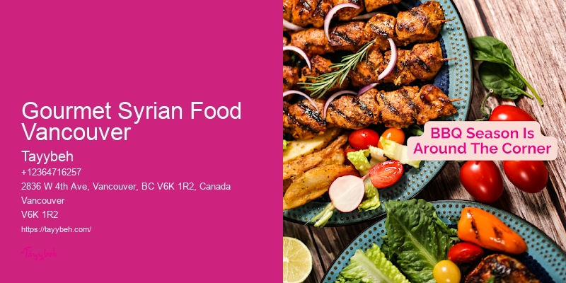 Full-Service Syrian Catering Vancouver