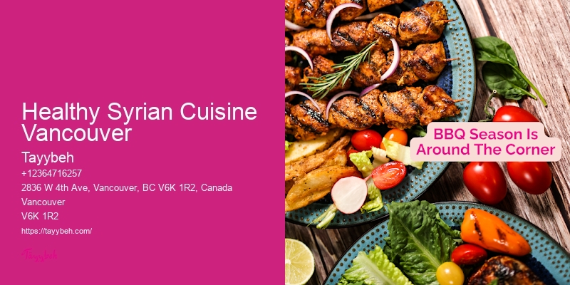 Affordable Syrian food catering Vancouver