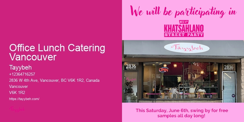 Personalized Catering Solutions Vancouver