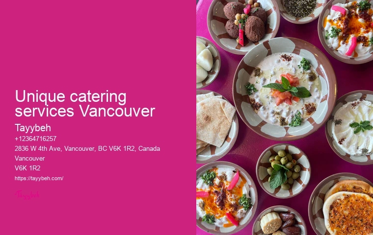 Vancouver event catering experts