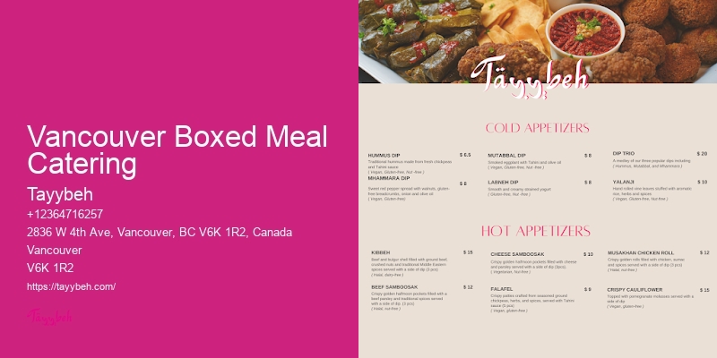 Affordable corporate catering Vancouver