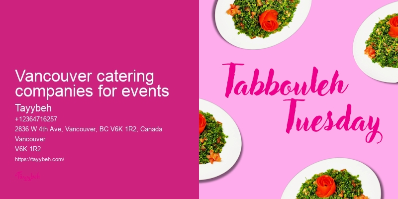Vancouver ethnic cuisine catering