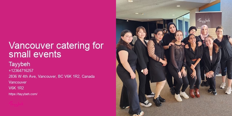 Vancouver catering for small events