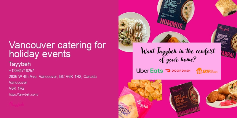 Top Syrian Food Catering Vancouver