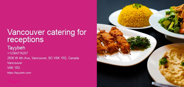 Vancouver catering for receptions and parties