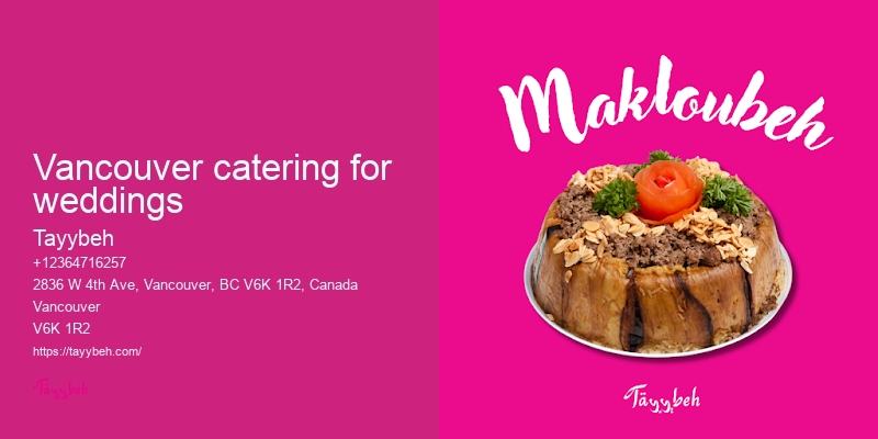 Vancouver catering companies for events