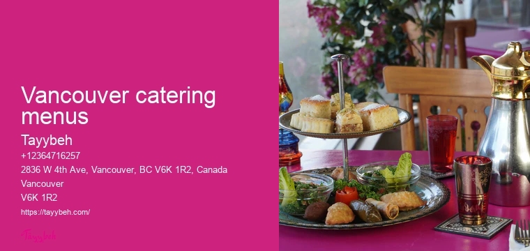 Vancouver catering for special events