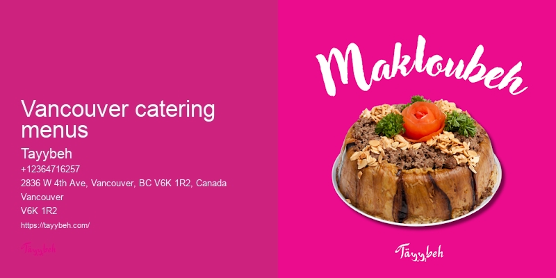 Top event catering Vancouver