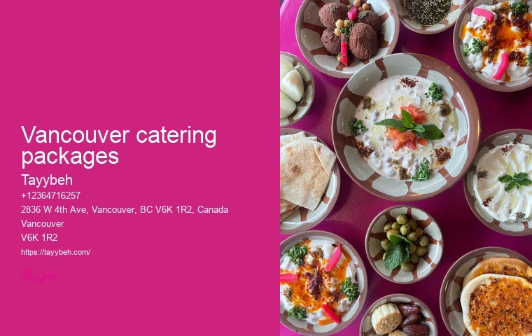 Catering services for social events Vancouver