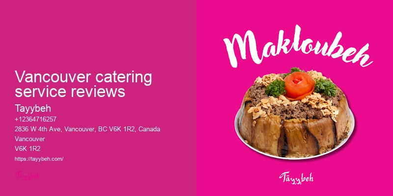 Healthy meal catering Vancouver