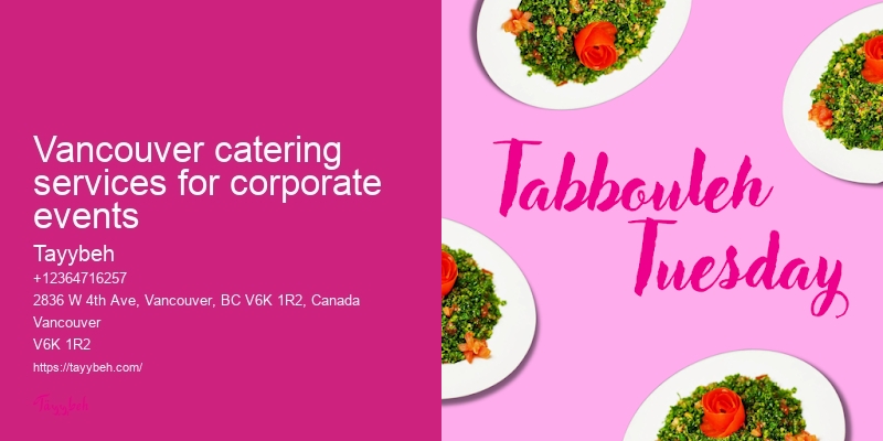Syrian Restaurant Catering Vancouver