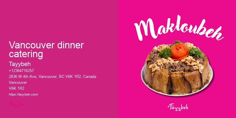 Syrian Catering for Events Vancouver