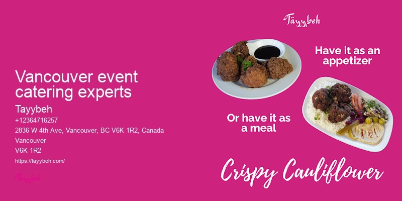 Middle Eastern Event Food Vancouver