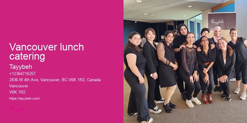 Vancouver lunch catering