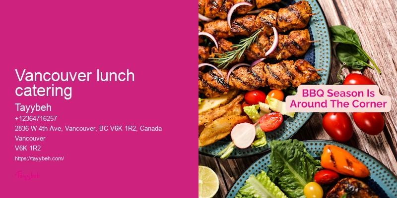 Premium catering Vancouver