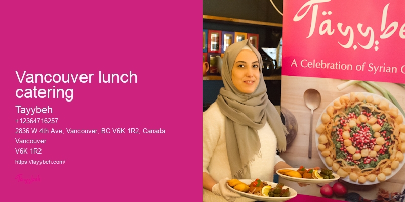 Vancouver Lunch and Dinner Catering